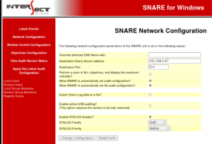 configurazione per log remoto